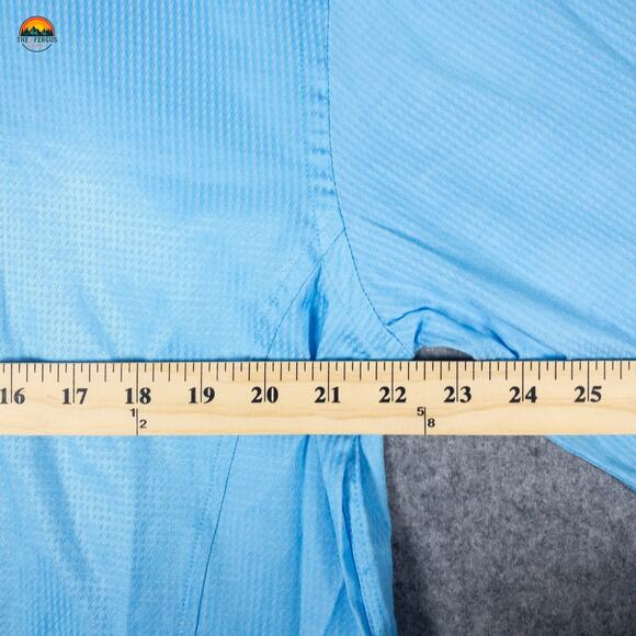 Bespoke Button-Up Shirt Blue Cotton Long Sleeve Collared Men's Size 3XL - Picture 5 of 11